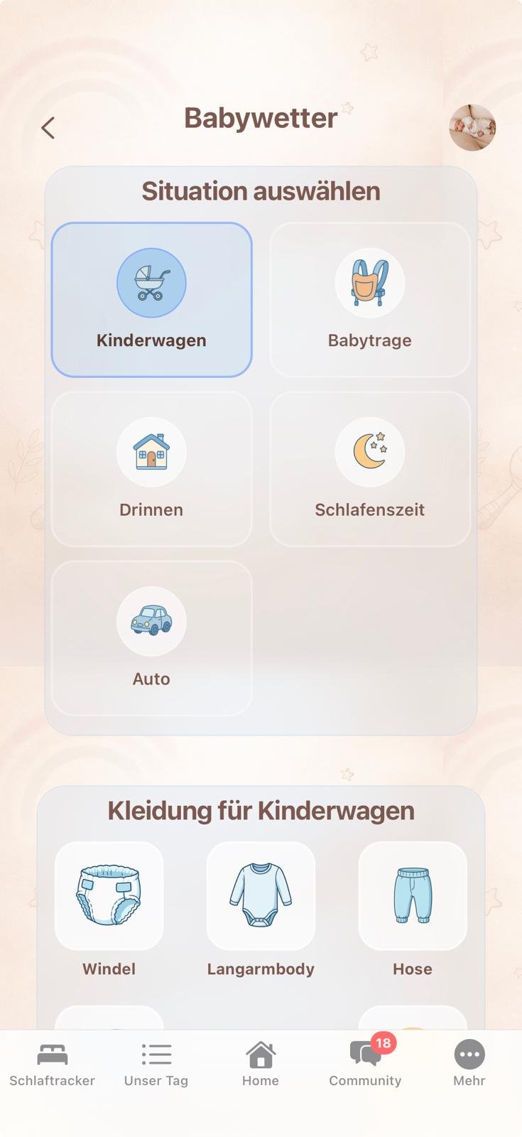 Lotti Baby App – Babywetter