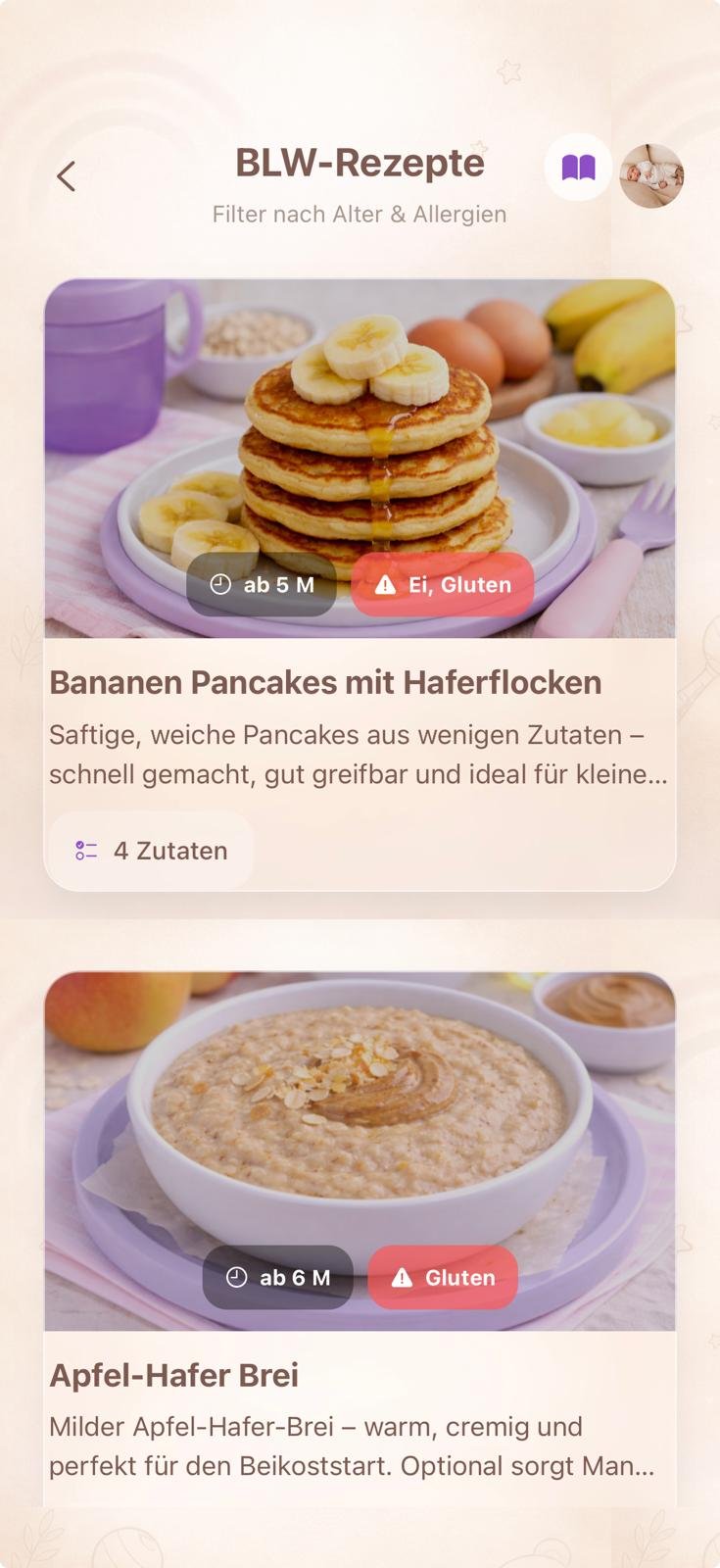 Lotti Baby App – BLW-Rezepte