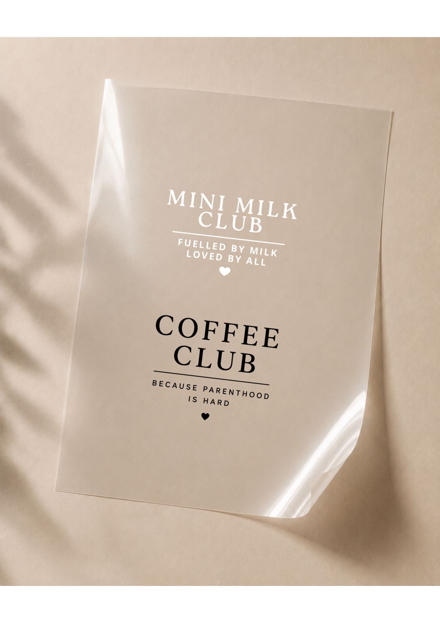 Coffee Club Parenthood Familien-Set in Weiß, Mom · Dad · Mini Milk Club