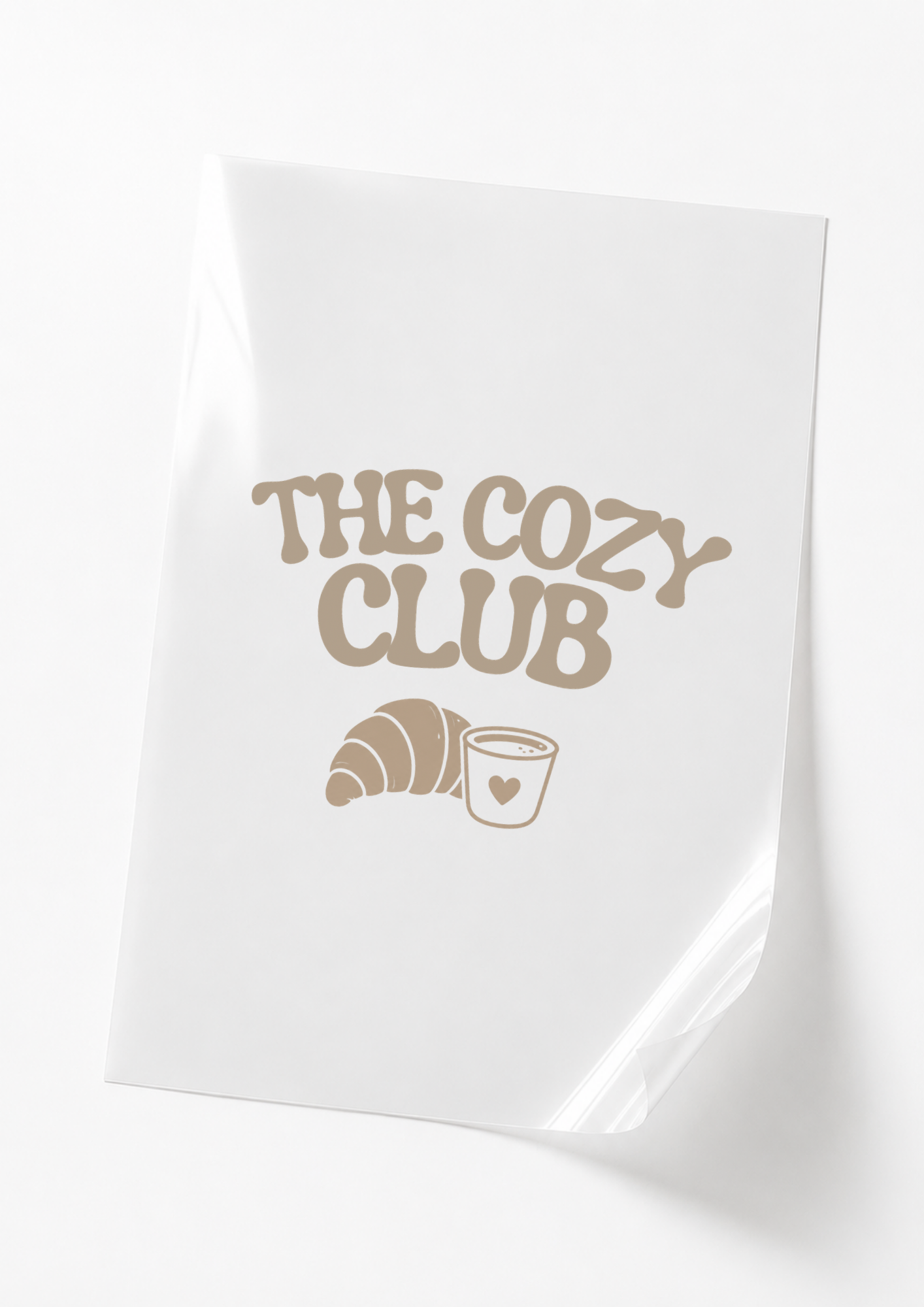 The Cozy Club DTF-Motiv auf einem Sweater