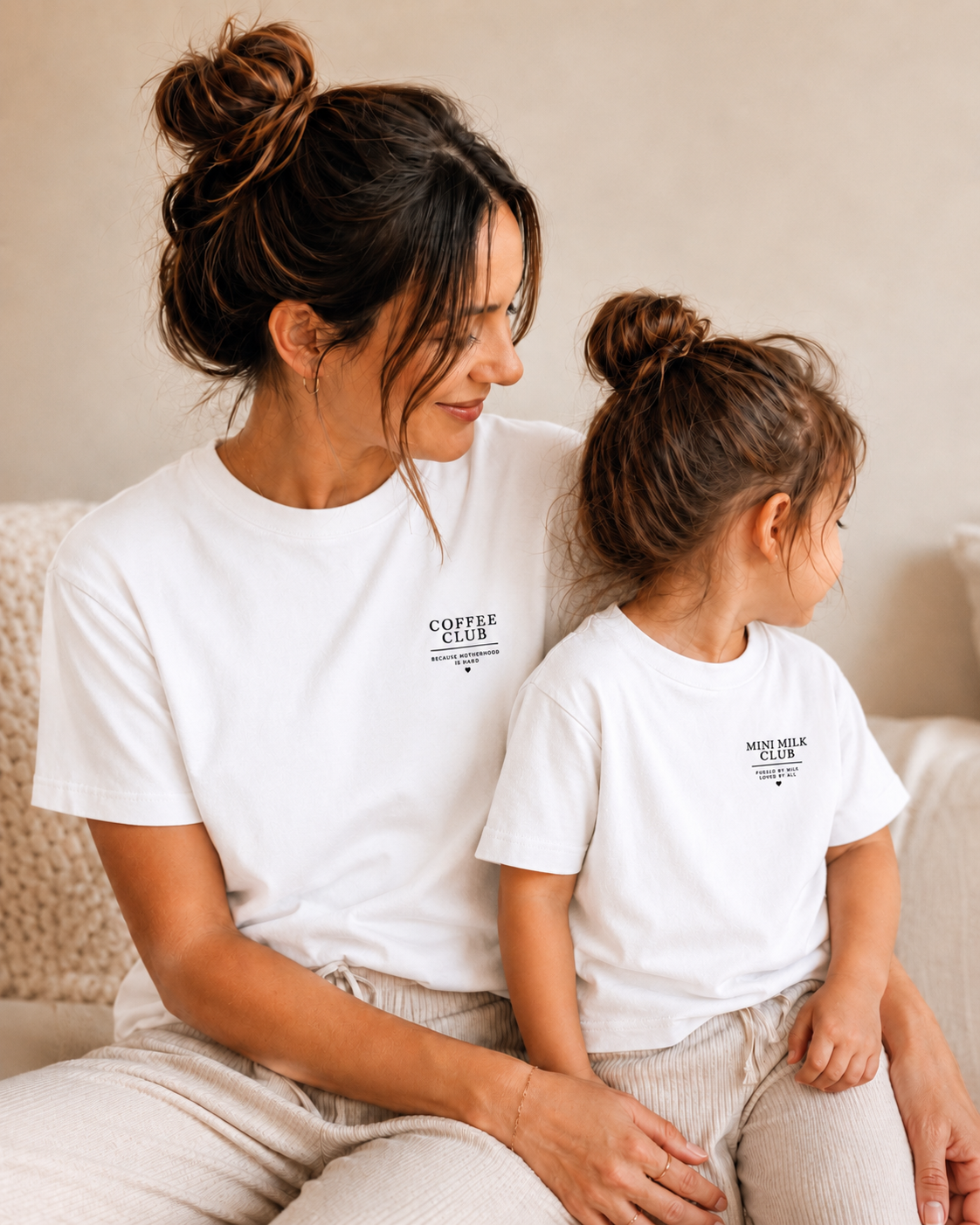 Coffee Club Parenthood Familien-Set in Weiß, Mom · Dad · Mini Milk Club – Bild 2